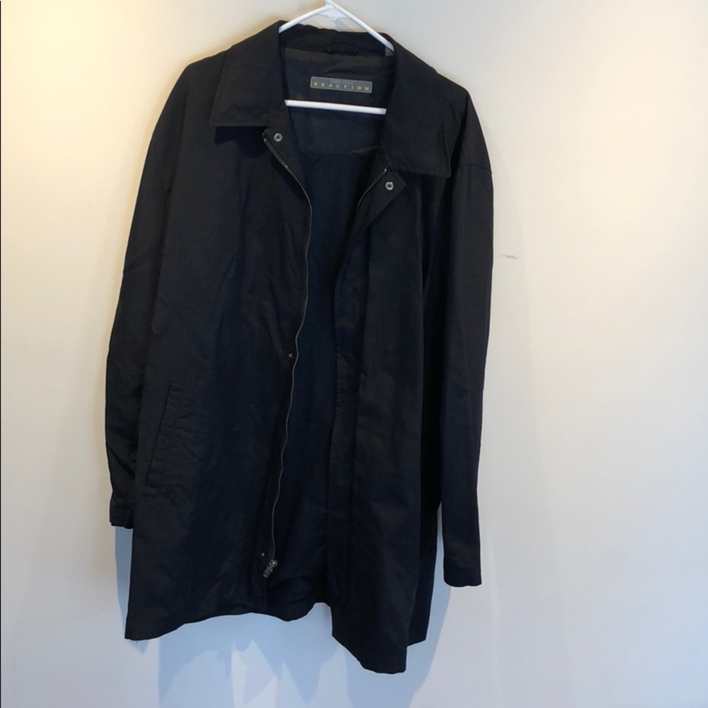 Kenneth Cole Reaction black raincoat